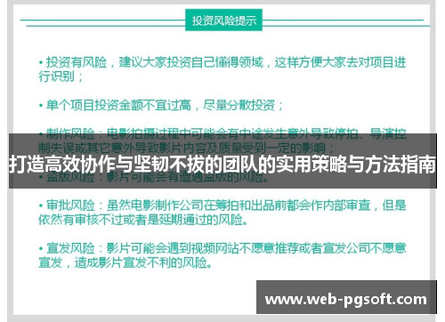 打造高效协作与坚韧不拔的团队的实用策略与方法指南